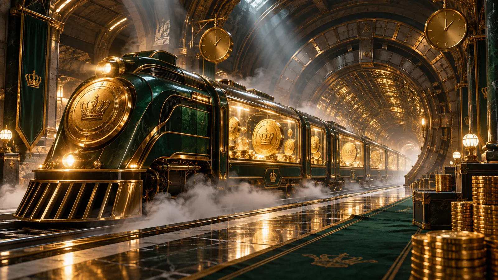Only Coins Express — original editorial scene